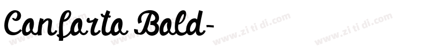 Conforto Bold字体转换